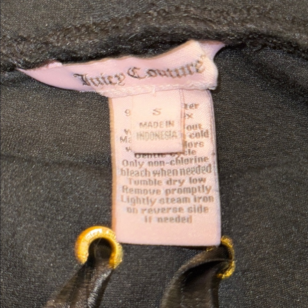 Women’s Juicy Couture Black Velour Sweatpants - Picture 3 of 6